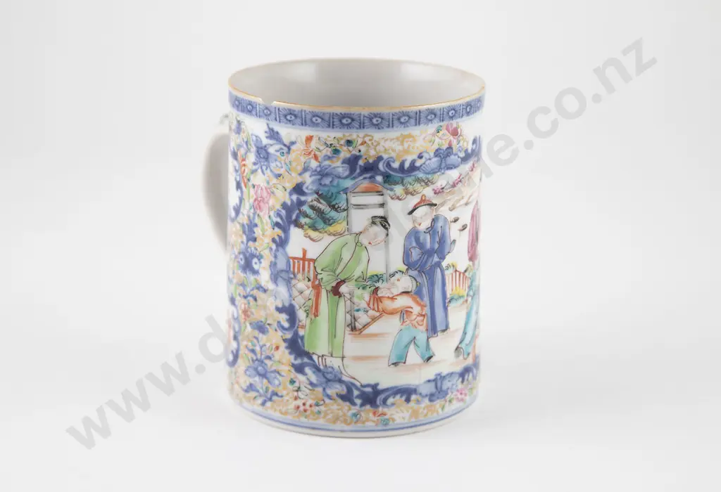C18th Chinese Export Ware Porcelain Tankard Image 1++