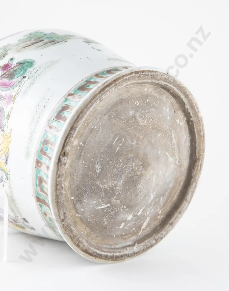 Late C19th Cantonese Export Ware Ginger Jar Image 1++