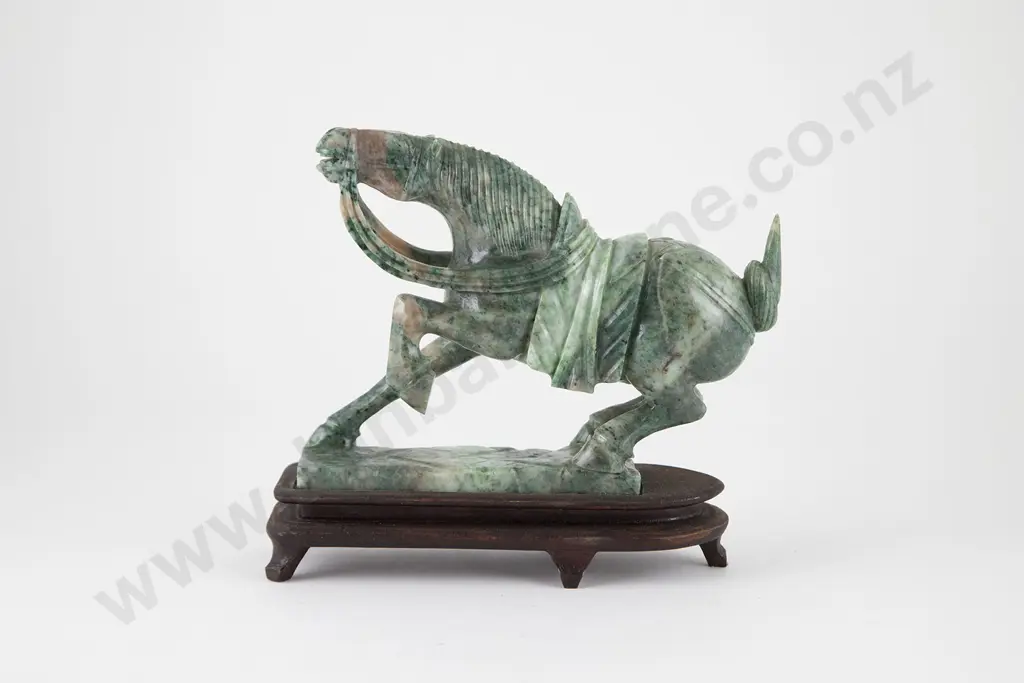 Carved Jade Tang Style Horse Image 1++