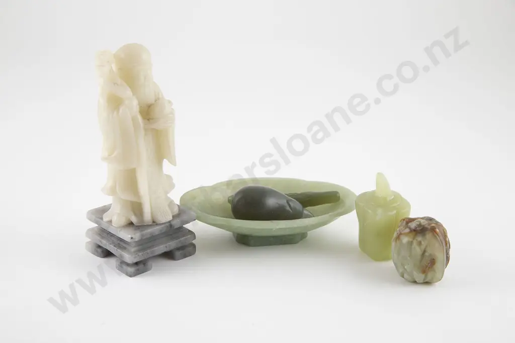 Small Celadon Jade Shallow Bowl Image 1++