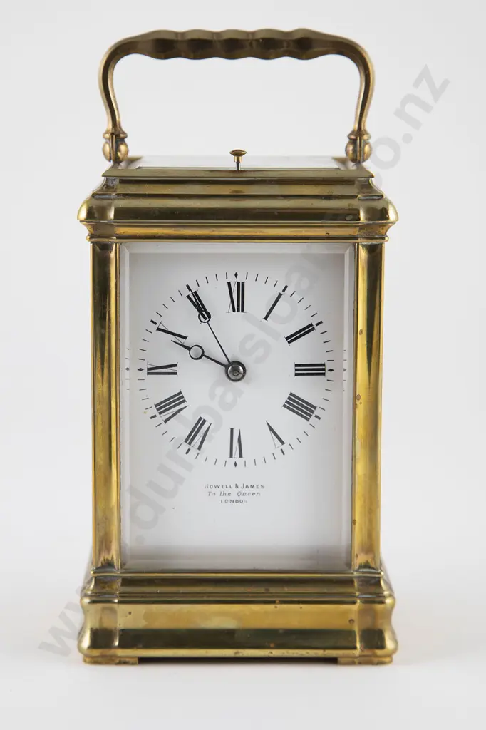 Large Victorian Brass Cased Carriage Clock Image 1++