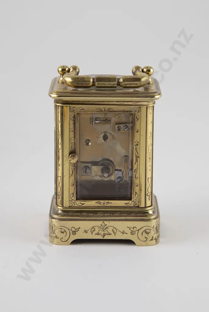 Small Victorian Brass Cased Carriage Clock Image 1++