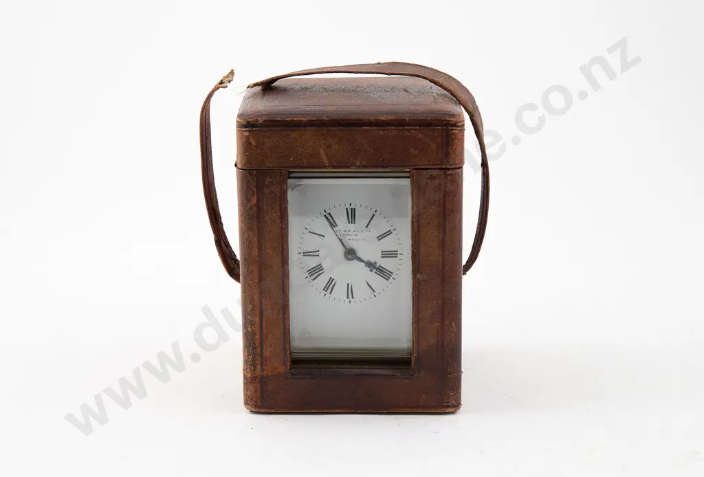 Victorian Brass Cased Carriage Clock & Case Image 1++
