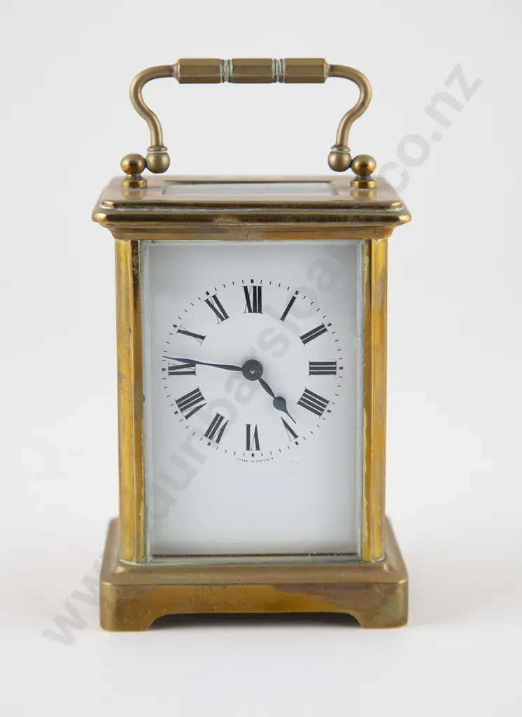 Late Victorian Brass Cased Carriage Clock Image 1++