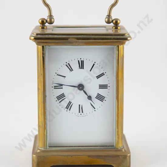 Late Victorian Brass Cased Carriage Clock
