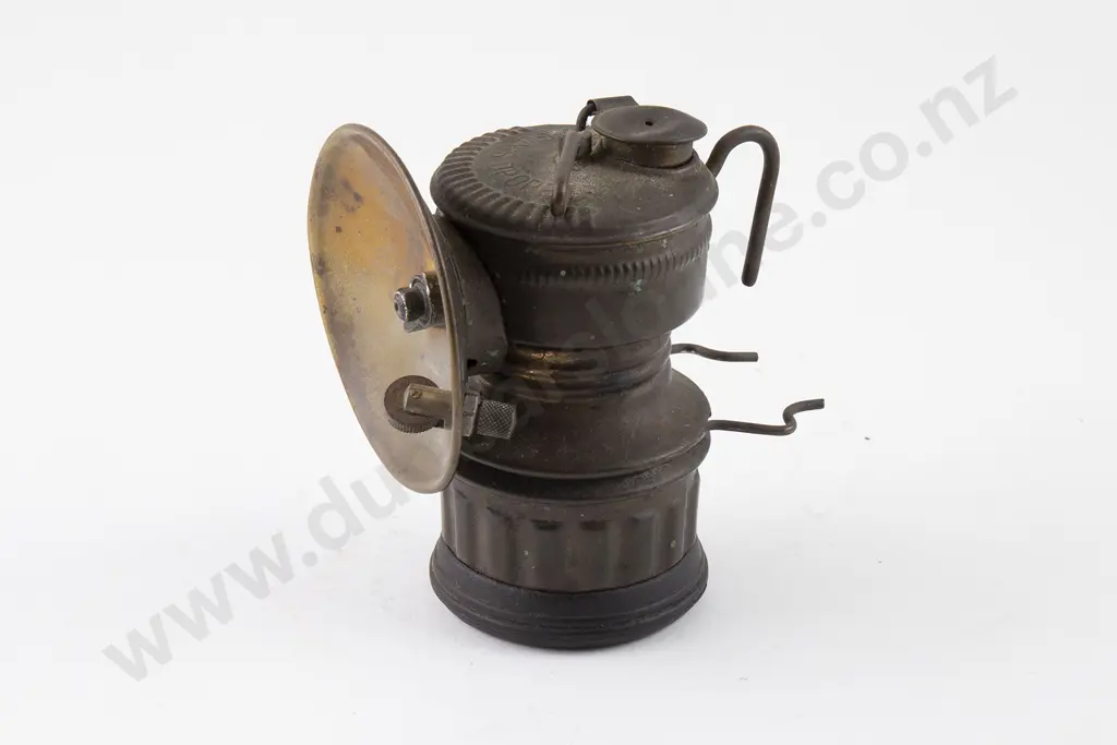 Late C19th US Made Brass Miners Lamp Image 1++