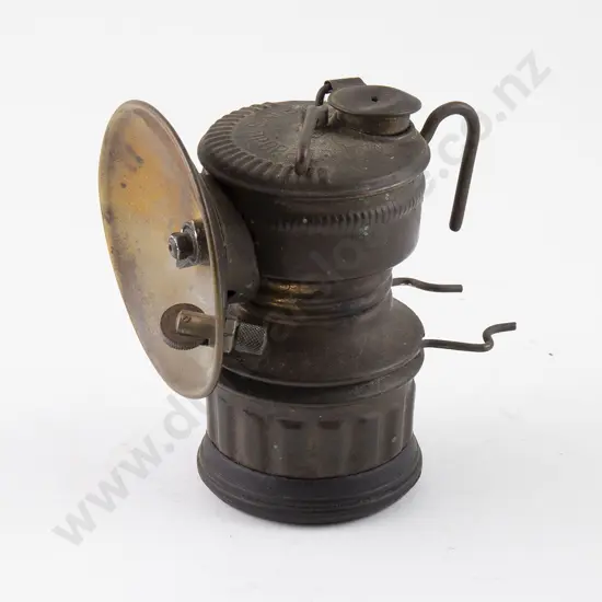 Late C19th US Made Brass Miners Lamp