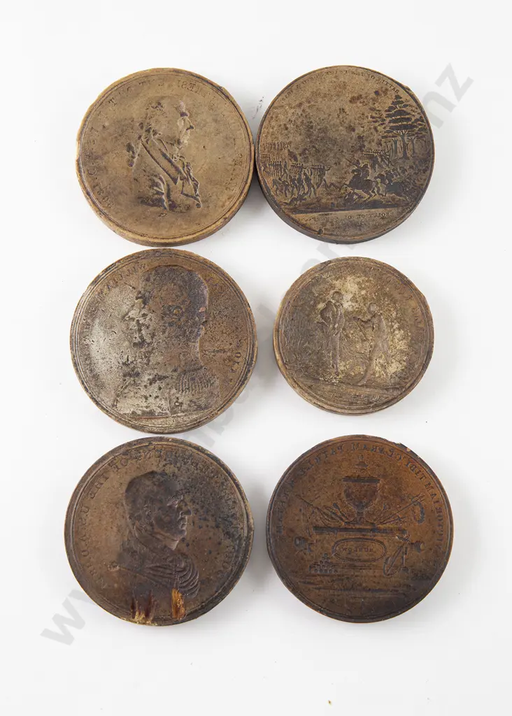 Interesting Set Six C19th American Circular Seals Image 1++
