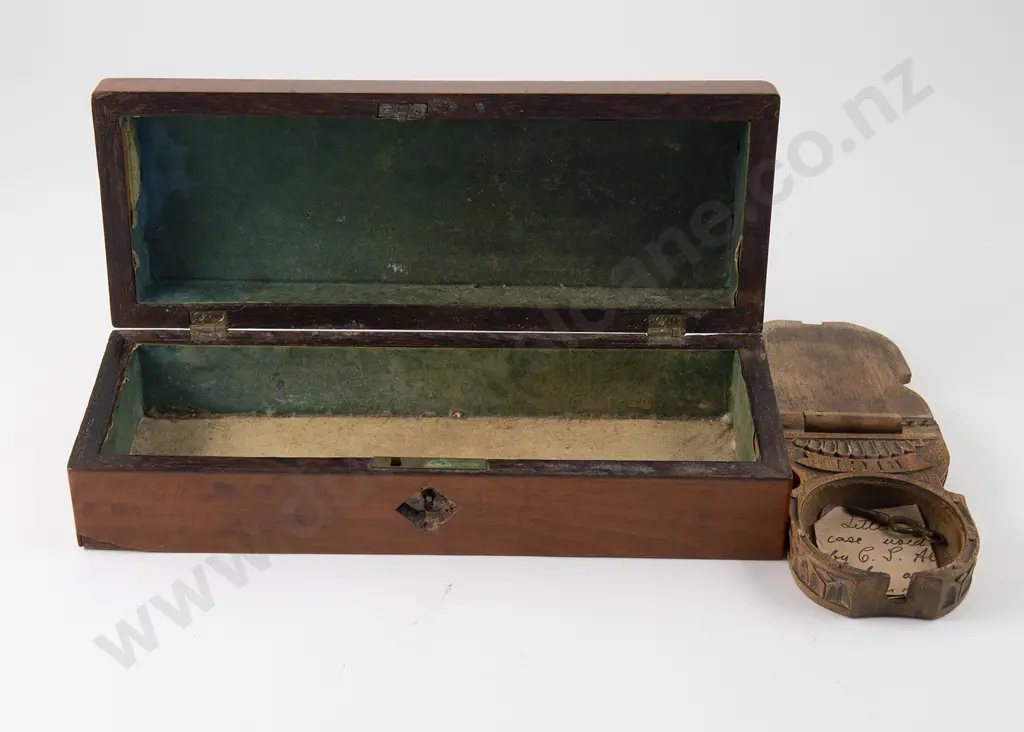 Victorian Satinwood Glove Box Image 1++