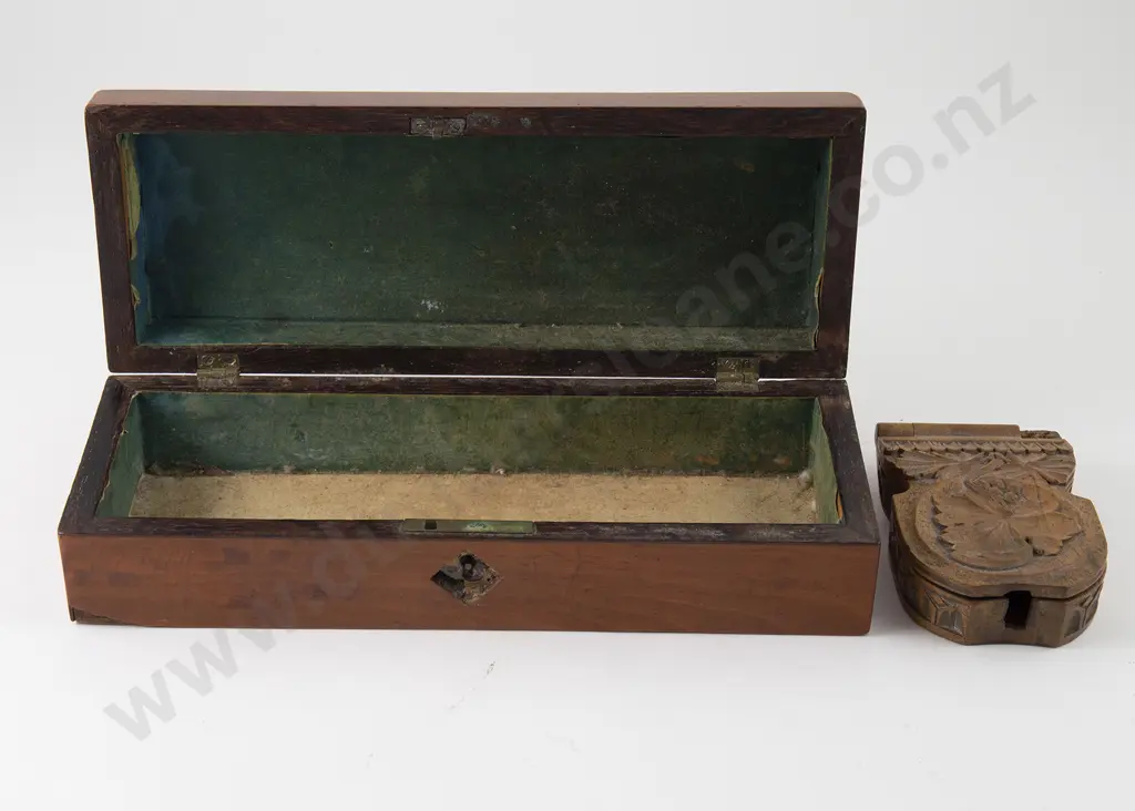 Victorian Satinwood Glove Box Image 1++
