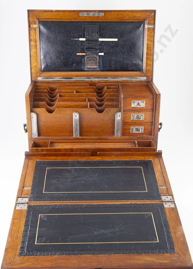 Victorian Oak Writing Compendium Image 1++