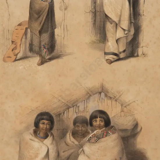 George French Angas (after) Natives Of Port Nicholson
