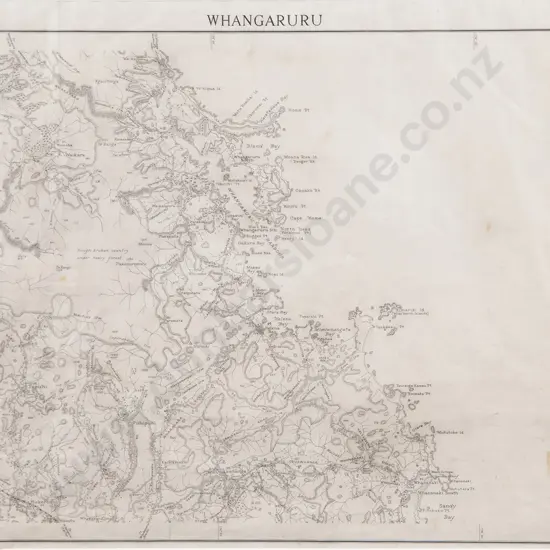 Ronal (Ron) Harris - Original Inkwork Drawing Of Whangaruru
