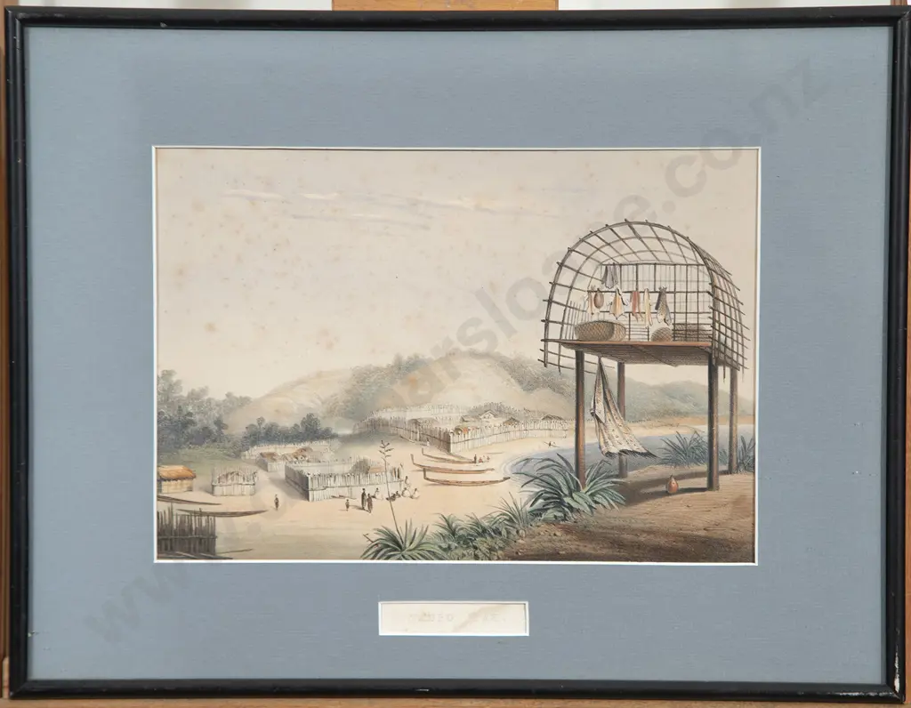 George French Angas (after) Taupo Pah Image 1++