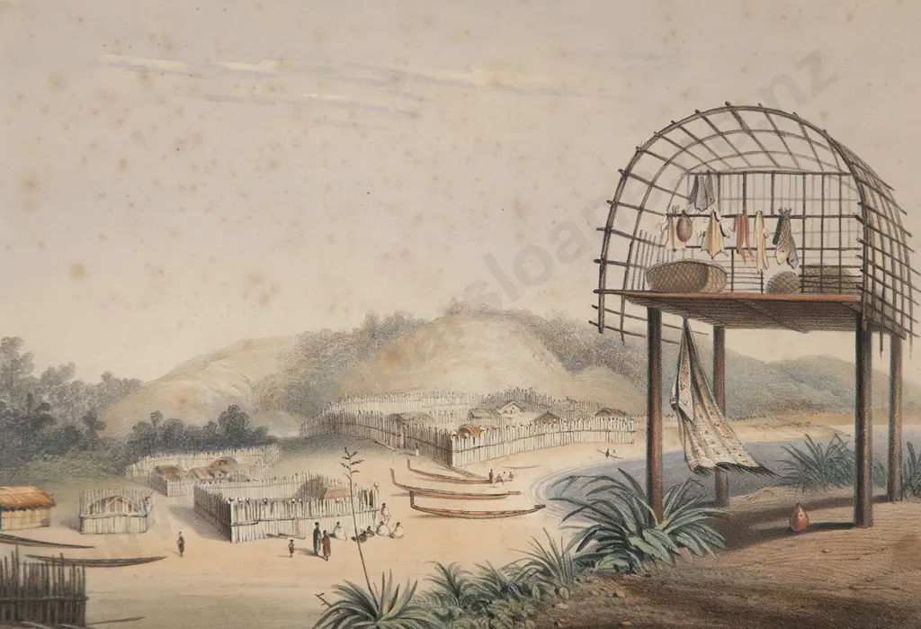 George French Angas (after) Taupo Pah Image 1++