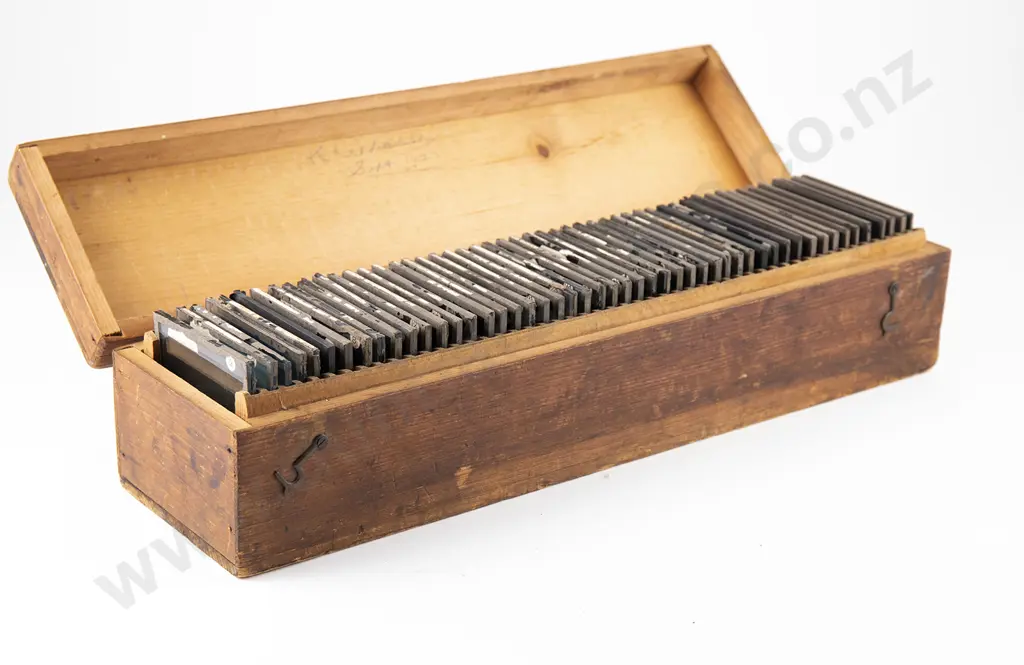 Set of Fifty Original Boxed Coloured Photographic Slides Image 1++