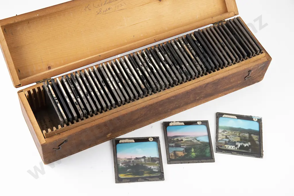 Set of Fifty Original Boxed Coloured Photographic Slides Image 1++