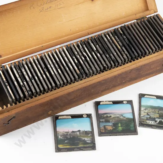 Set of Fifty Original Boxed Coloured Photographic Slides