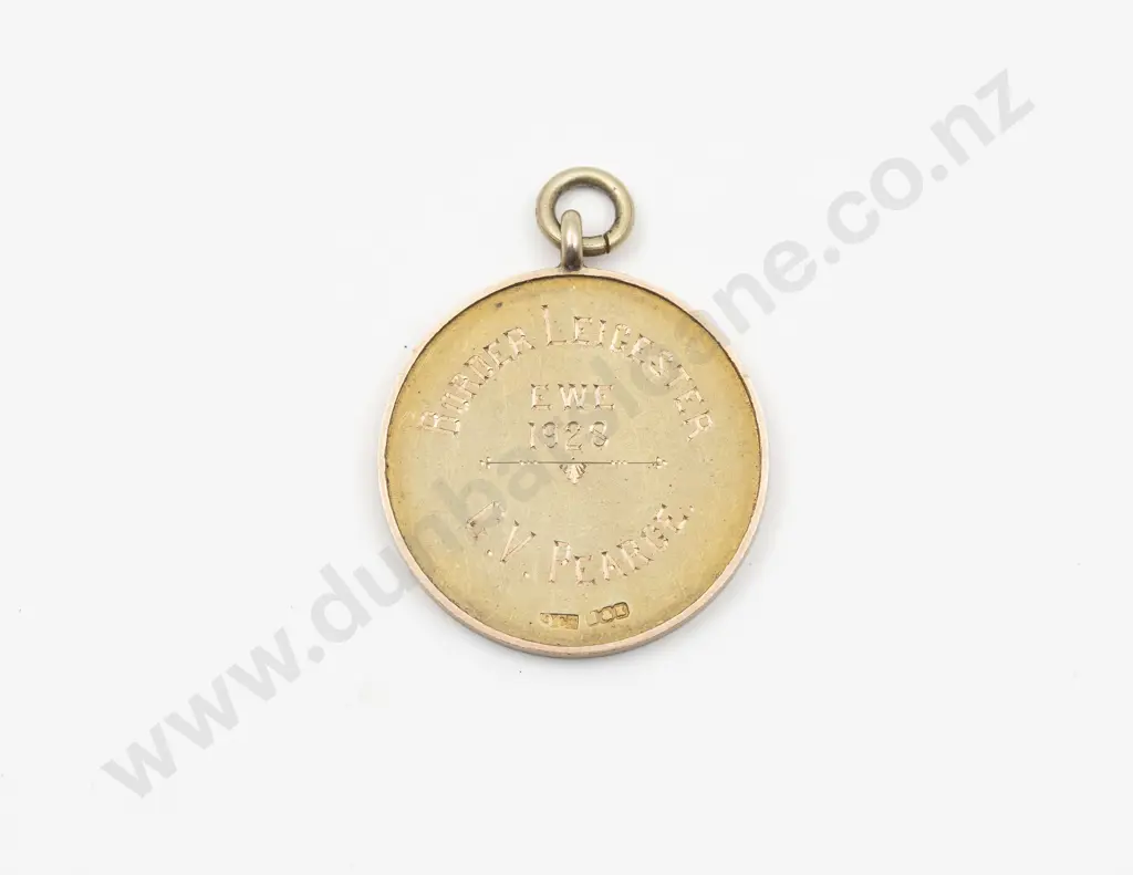 9ct Gold Royal Agricultural Society of NZ Medallion Image 1++
