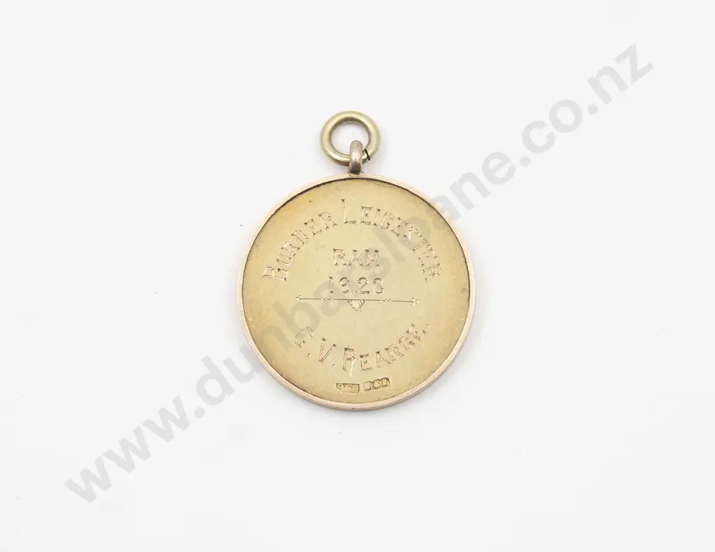 9ct Gold Royal Agricultural Society of NZ Medallion Image 1++
