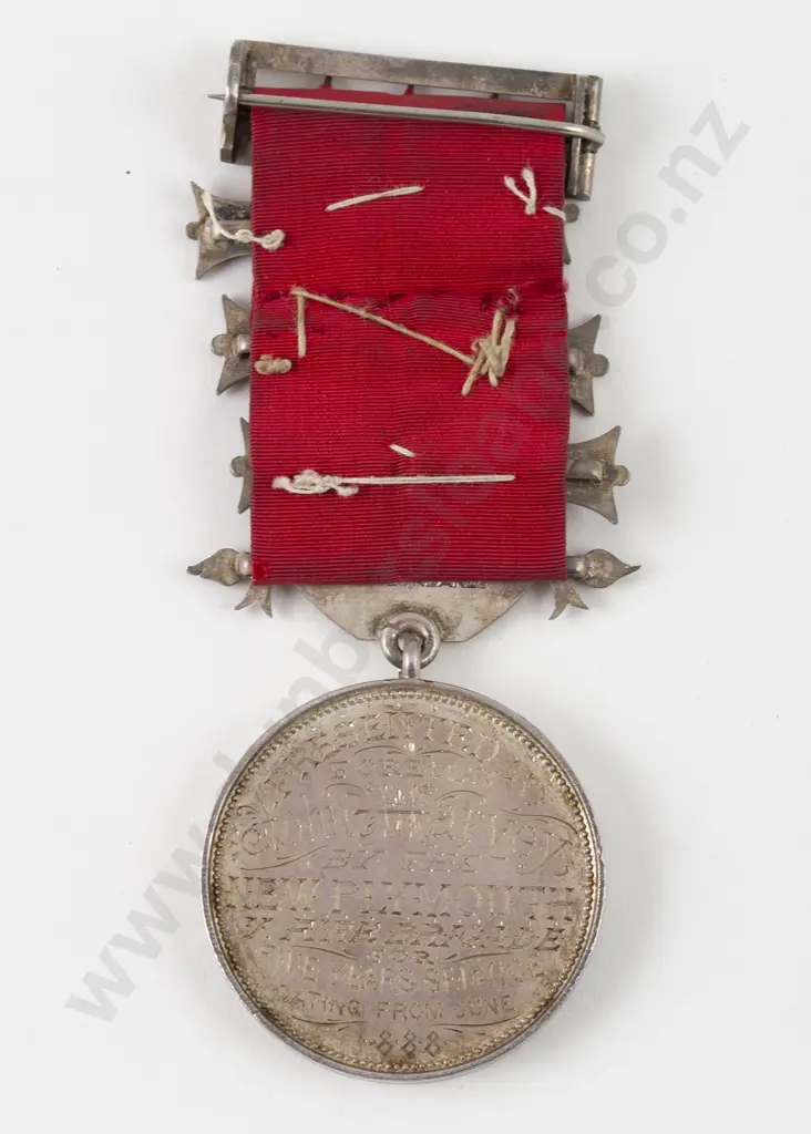 NZ Silver Fire Brigade Service Medal with Three Two Year Bars Image 1++