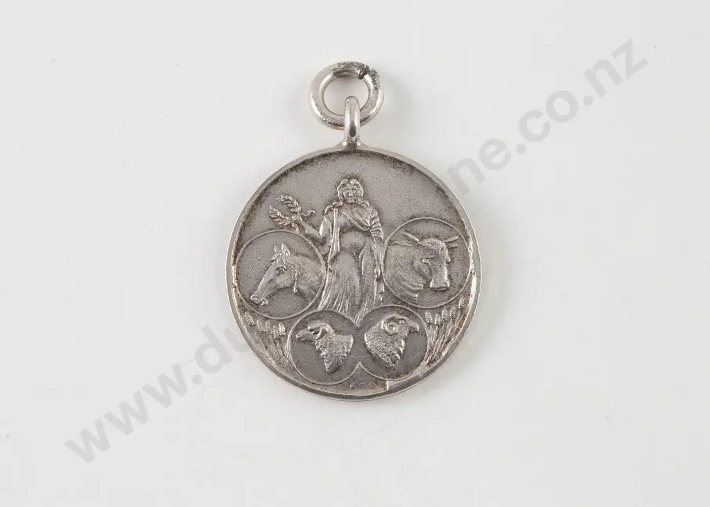 NZ Silver Wairarapa & East Coast P & A Society Medal Image 1++