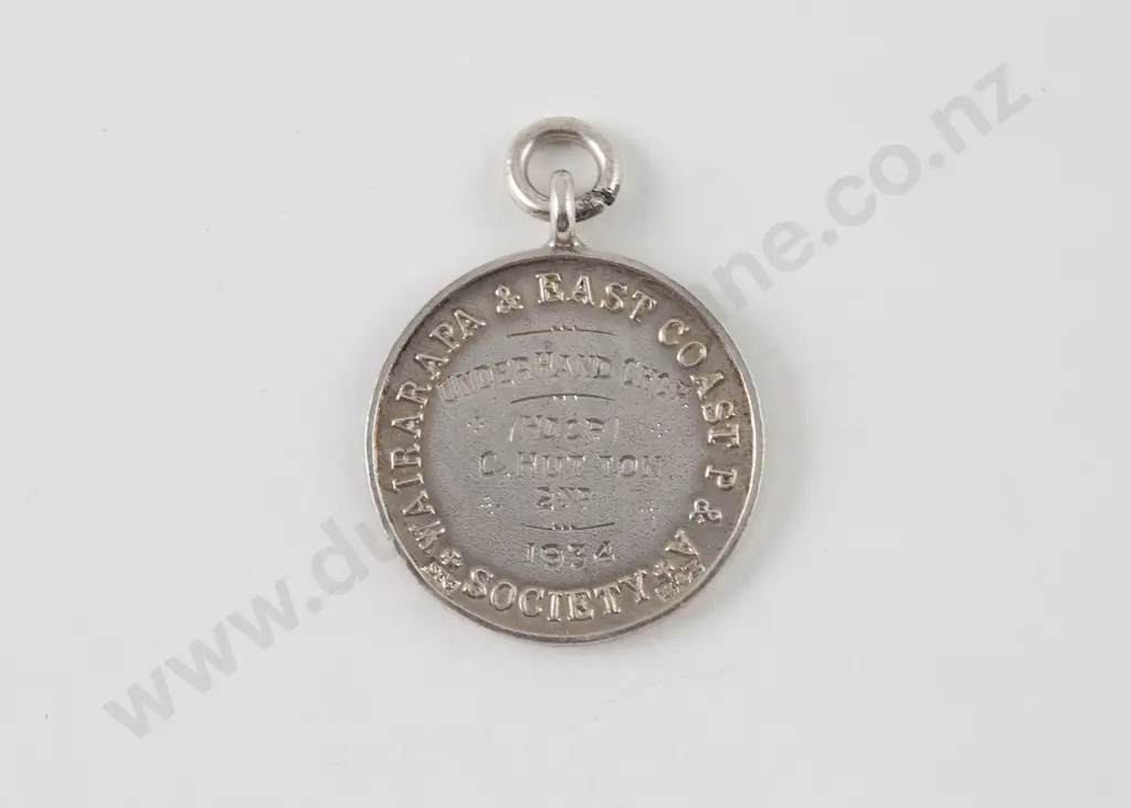 NZ Silver Wairarapa & East Coast P & A Society Medal Image 1++