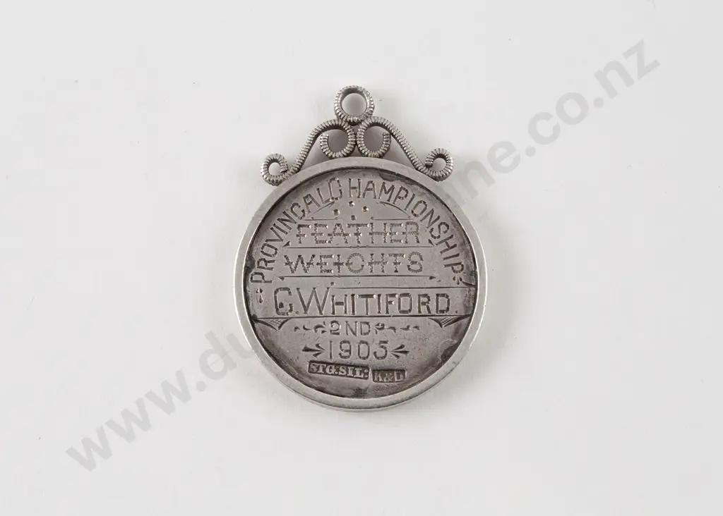 NZ Silver Auckland Boxing Club Medal Image 1++