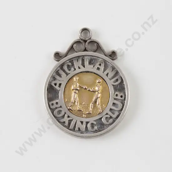 NZ Silver Auckland Boxing Club Medal