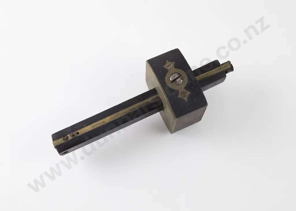 From the Family Studio of Anton Teutenberg: Rosewood Brass Inlaid Scribe Image 1++