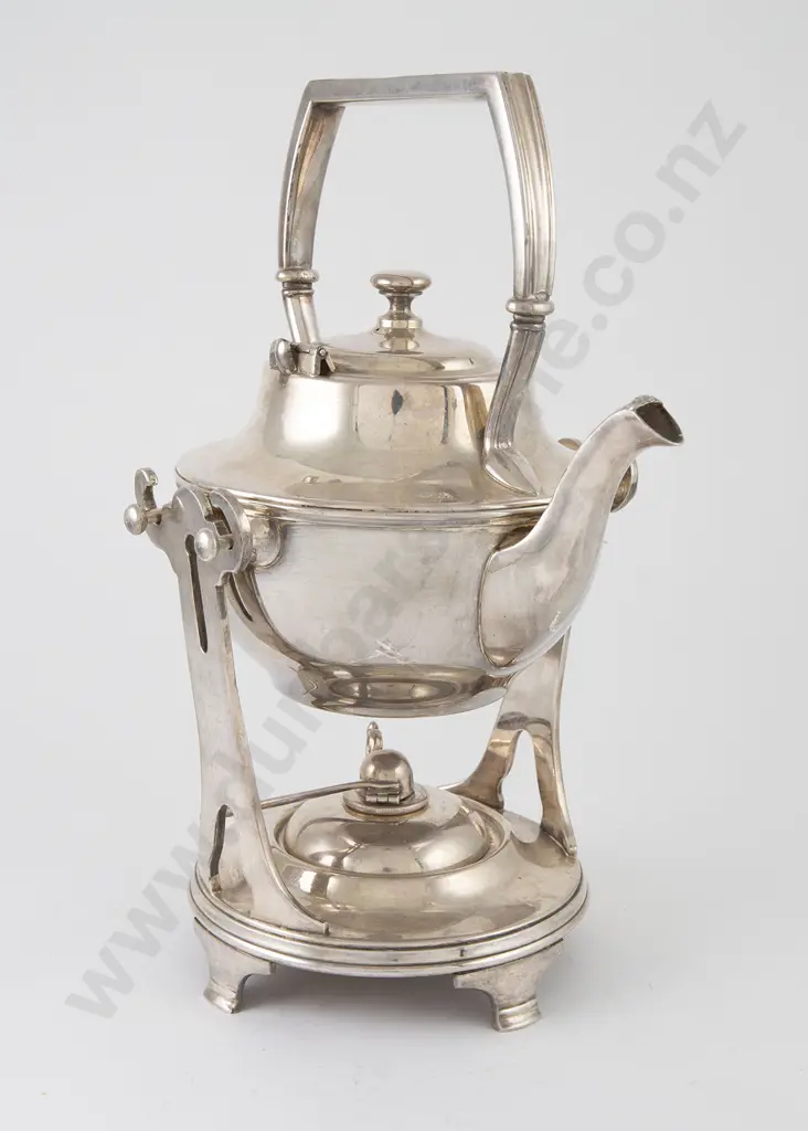 Art Deco S/P Spirit Kettle Image 1++