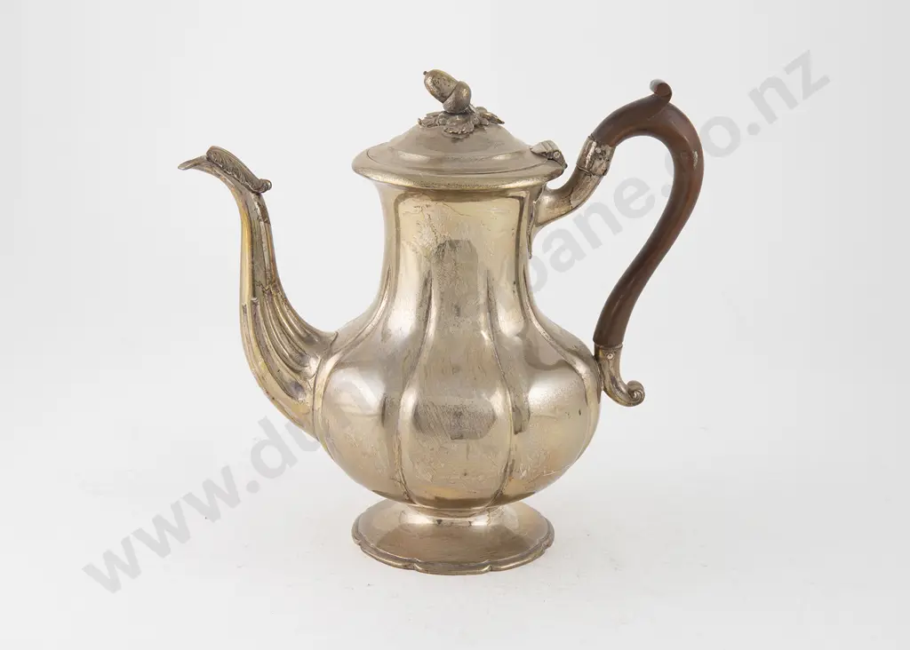 Early Victorian S/S Coffee Pot Image 1++