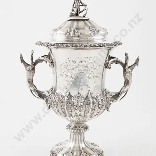 C19th S/S Auckland Jockey Club Horse Racing Cup