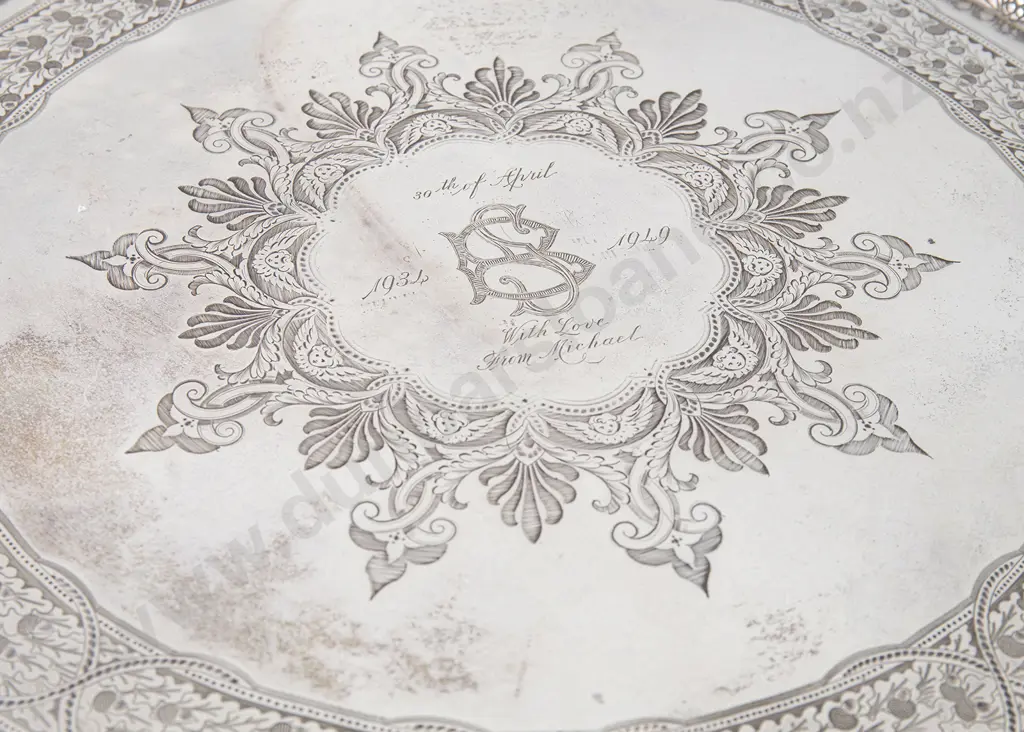 A Superb Large Victorian S/S Salver Image 1++