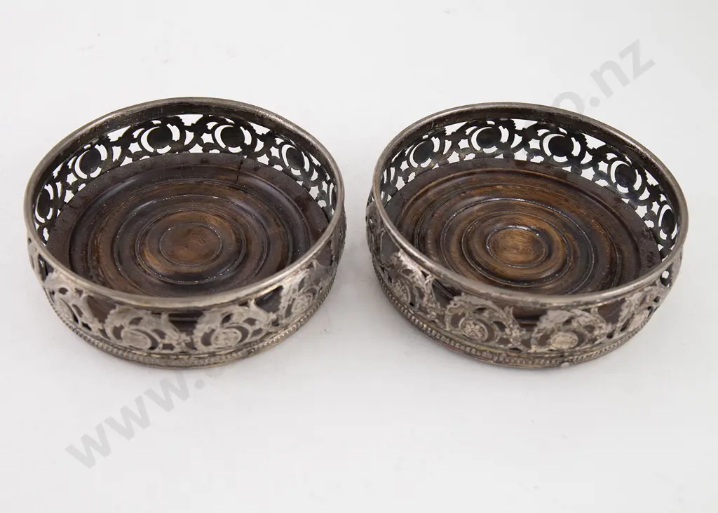 Pair WMF S/P Wine Coasters Image 1++