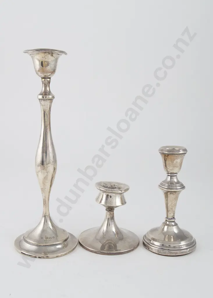 Three Various S/S Candlesticks Image 1++