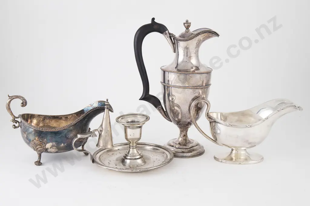 C19th Sheffield Plate Hot Water Jug Image 1++