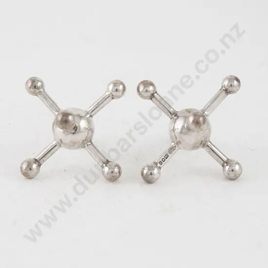 Cased Pair Of Edw VII S/S Knife Rests