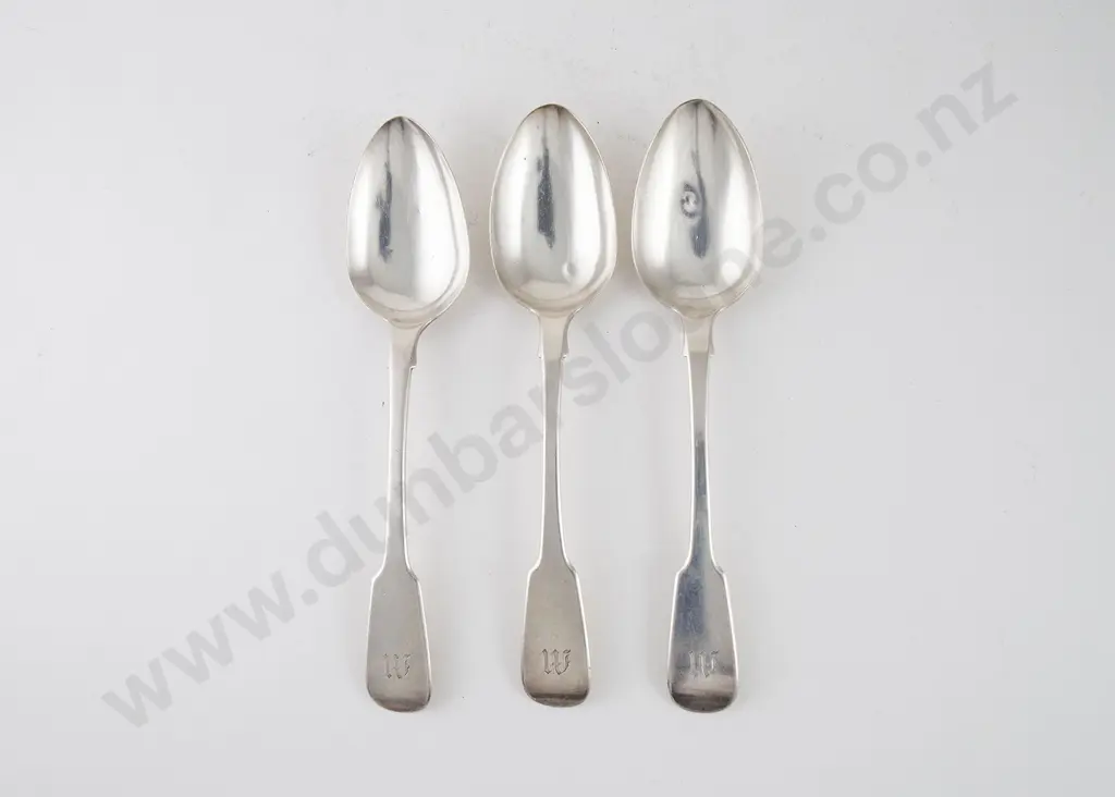 Three Wm IV S/S Tablespoons By William Bateman II Image 1++