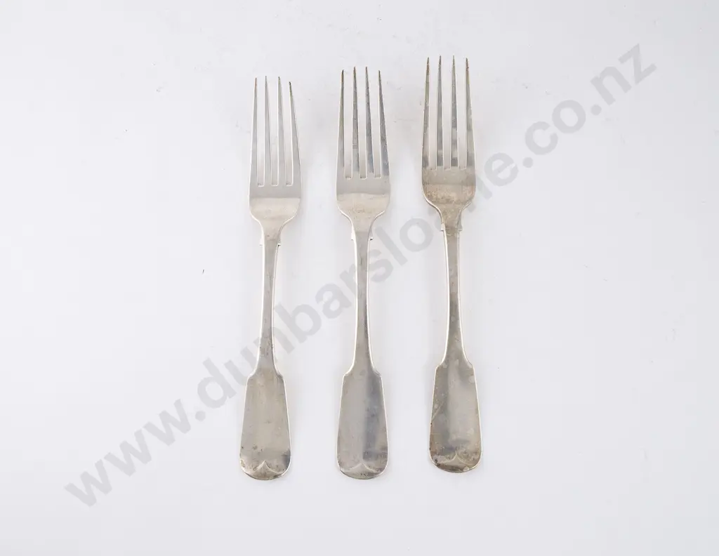Three Geo III Irish S/S Tableforks Image 1++