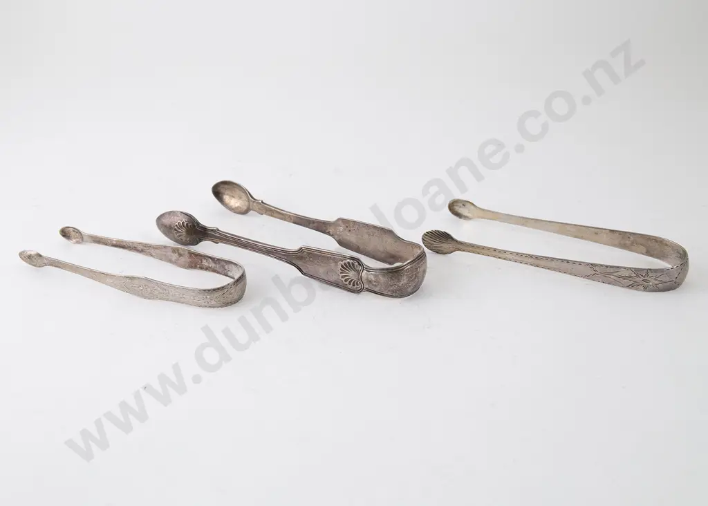 Pair Of Geo IV Irish S/S Sugar Tongs Image 1++