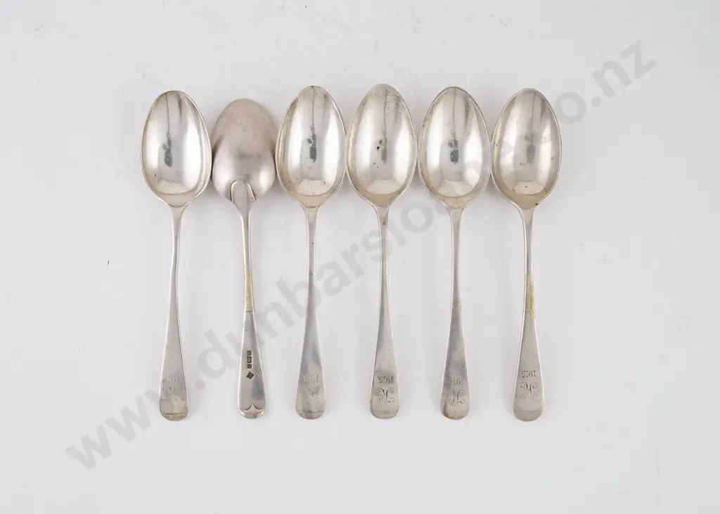 Set Of Six Vict S/S Teaspoons Image 1++
