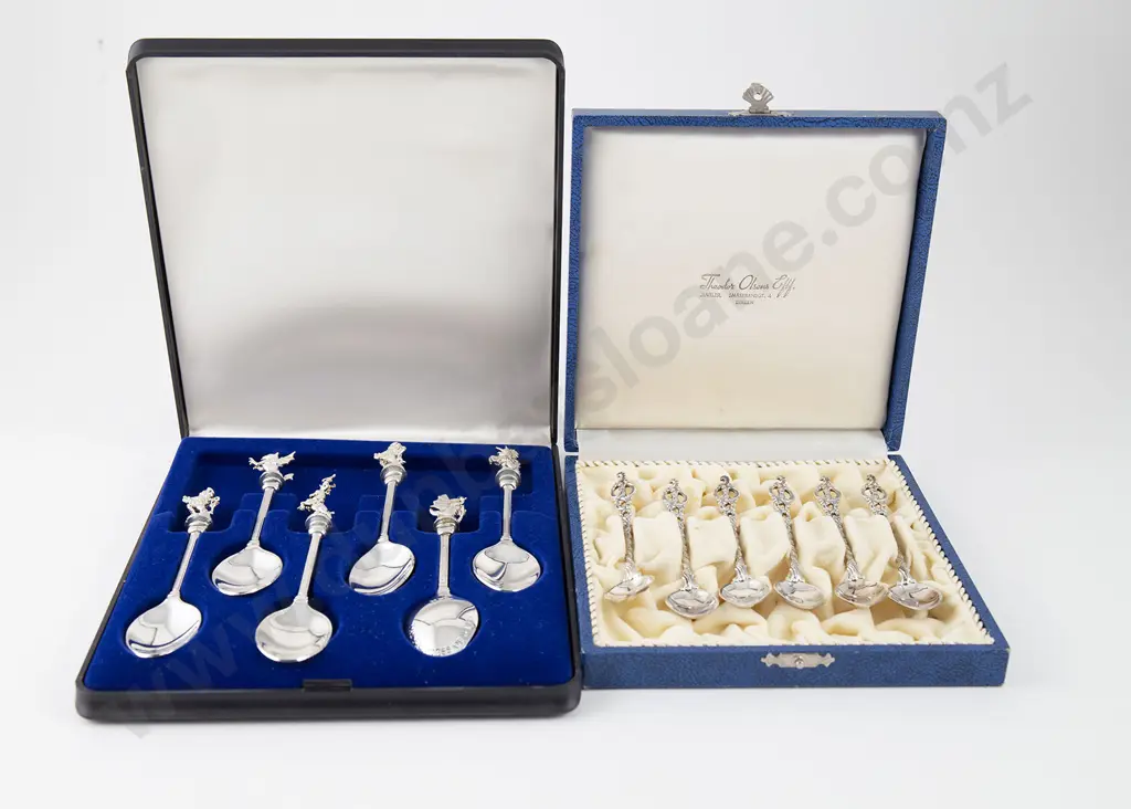 Cased Set Six Norwegian S/S Coffee Spoons Image 1++