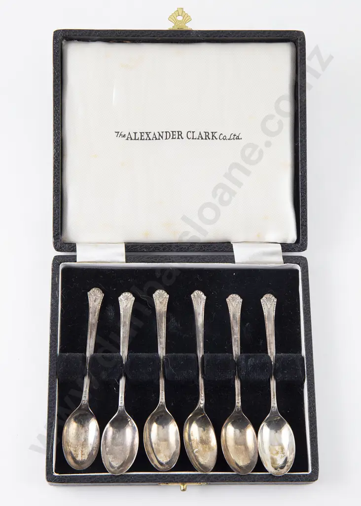 Cased Set Of 6 QEII S/S Coffee Spoons Image 1++