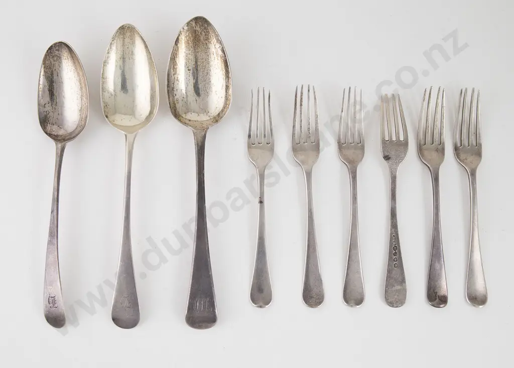 Composed Set Of 6 S/S Dessert Spoons Image 1++