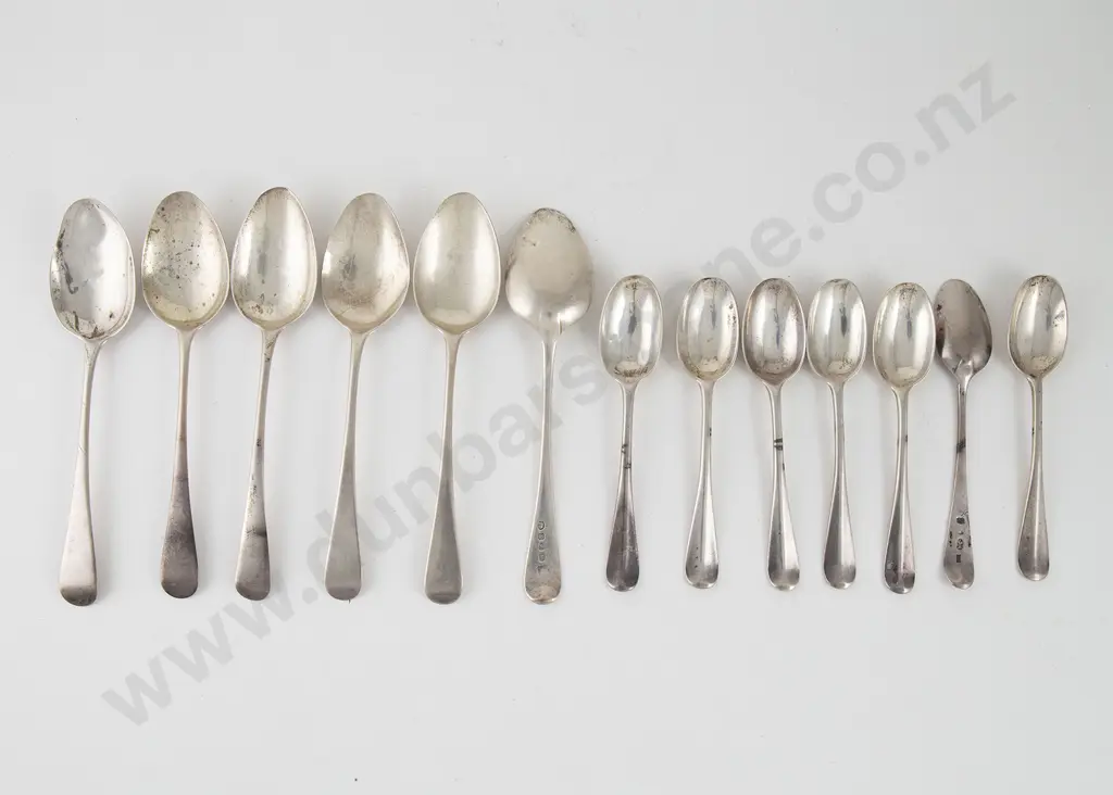 Set Of 6 Geo III S/S Dessert Spoons Image 1++