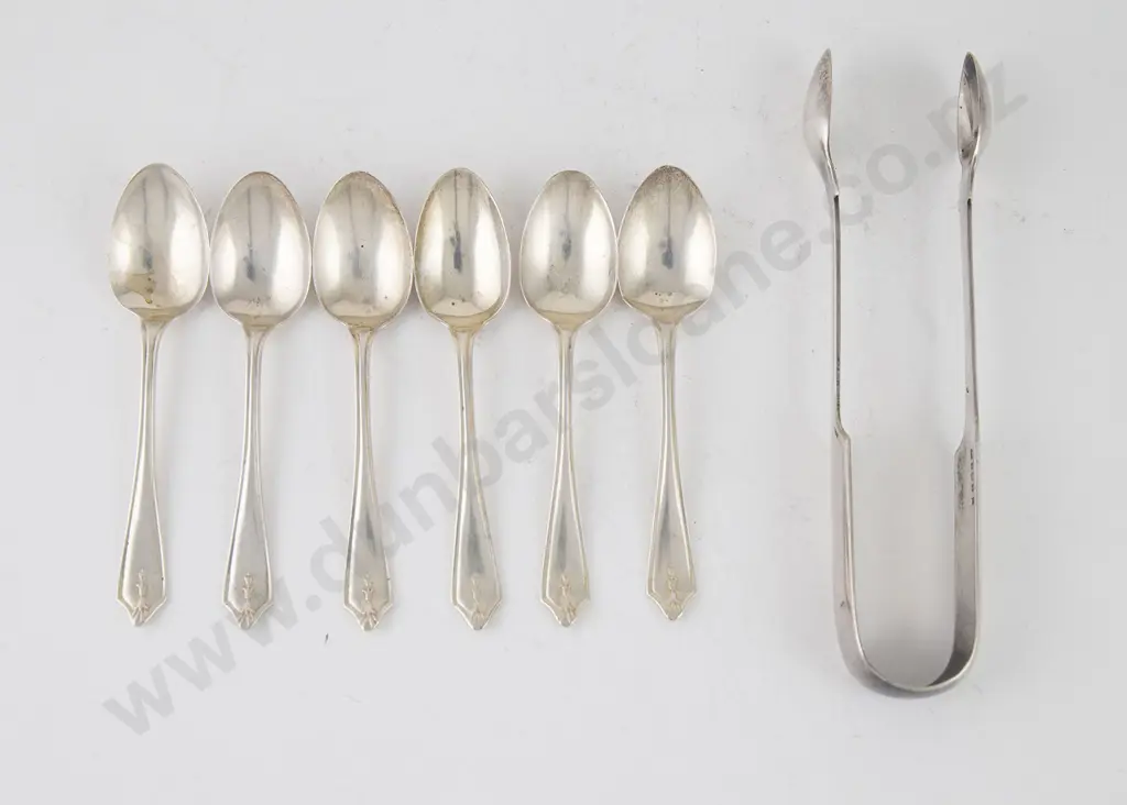 Pair S/S Fiddle Pattern Sugar Tongs Image 1++