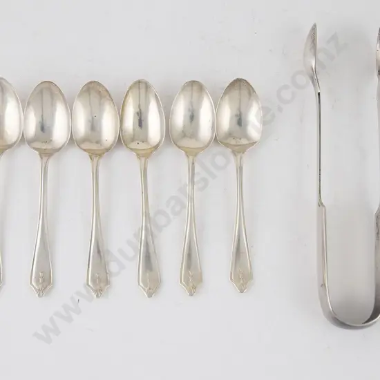 Pair S/S Fiddle Pattern Sugar Tongs