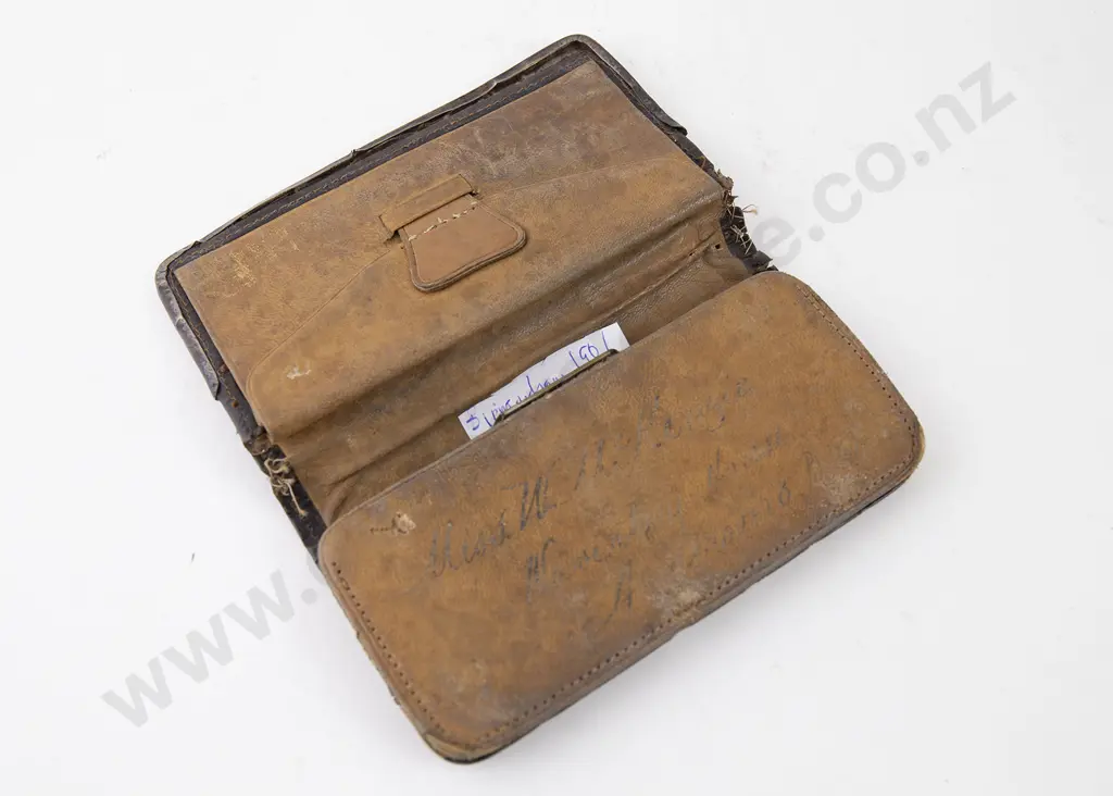 Art Nouveau S/S Mounted Leather Purse Image 1++