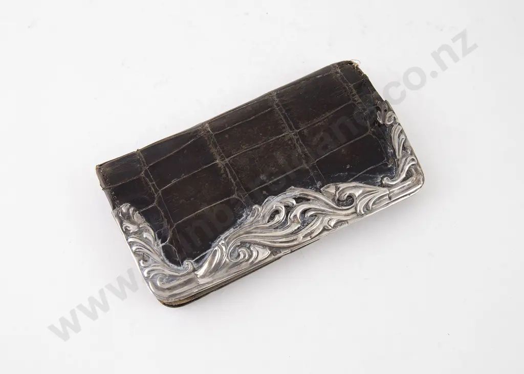 Art Nouveau S/S Mounted Leather Purse Image 1++
